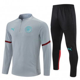 Sudadera De Entrenamiento Manchester City 2021/2022 Gris