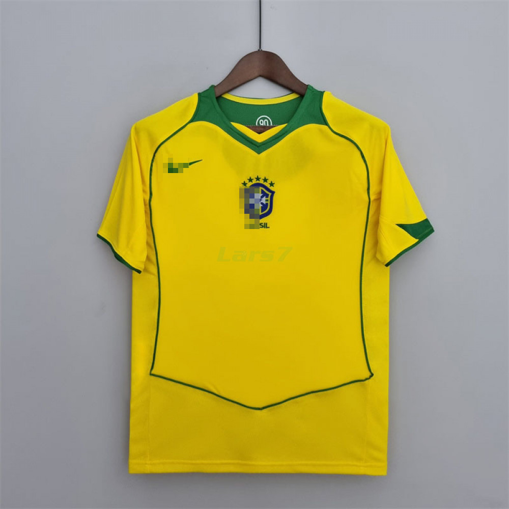 Camiseta Brasil 1ª Equipación Retro 2004/06