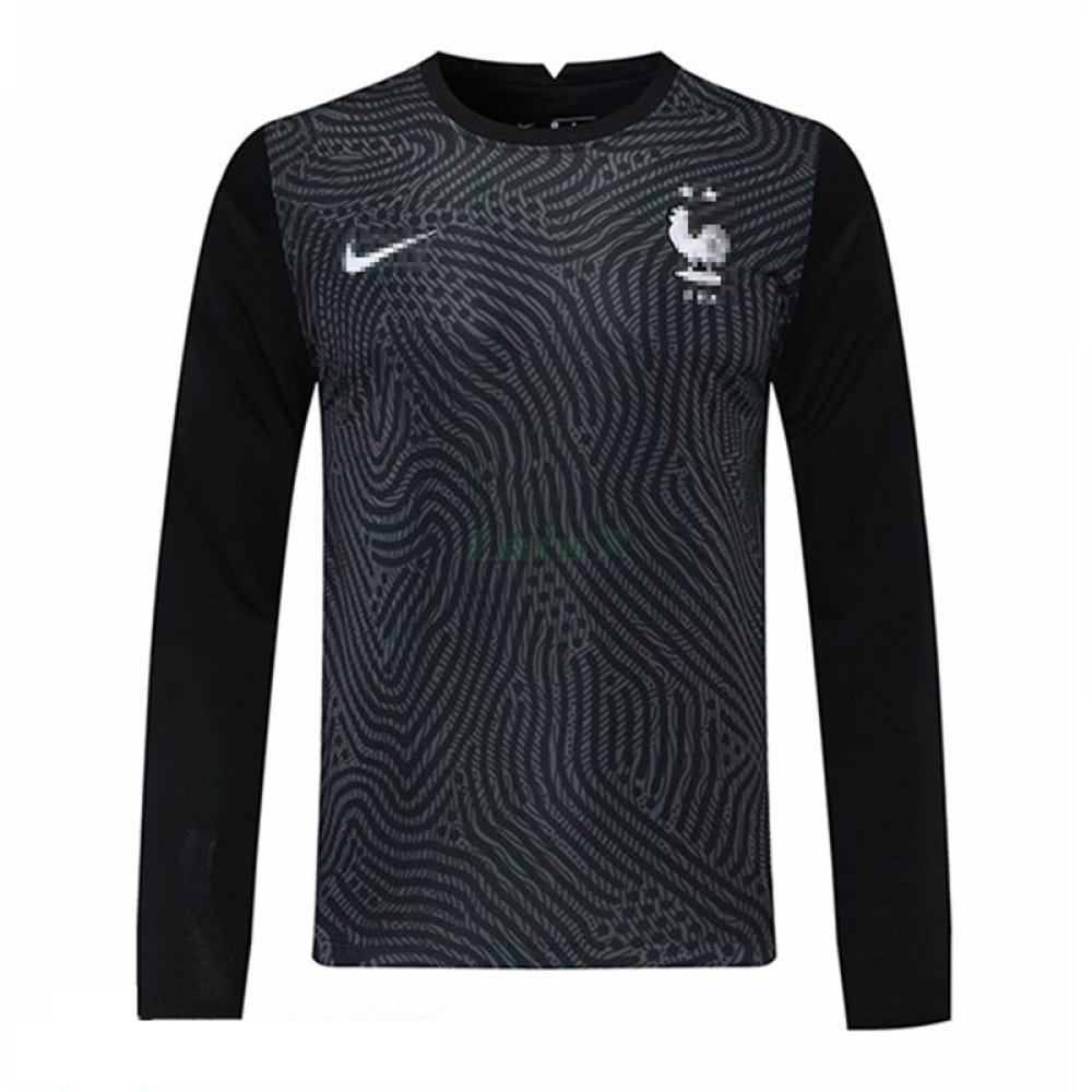Camiseta de Portero Francia 2021 ML Negro