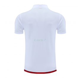 Polo AC Milan 2022/2023 Blanco Marca Rojo