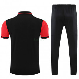 Polo AC Milan 2022/2023 Kit Negro/Rojo