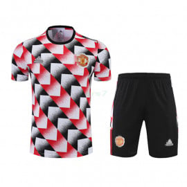 Camiseta de Entrenamiento Manchester United 2022/2023 Kit Rojo/Blanco/Negro