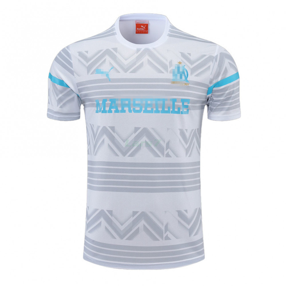 Camiseta de Entrenamiento Olympique Marsella 2022/2023 Blanco/Gris