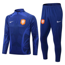 Sudadera de Entrenamiento Holanda 2022 Kit Azul