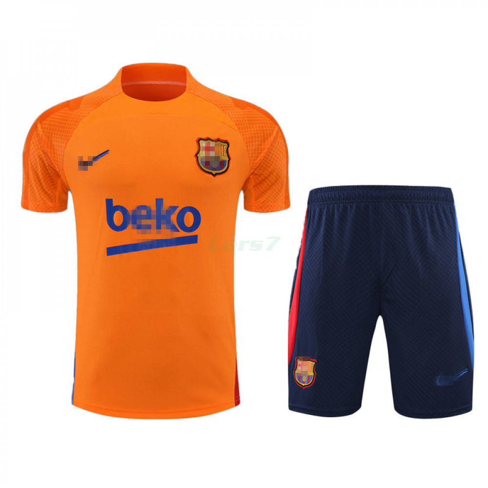 Camiseta Entrenamiento Barcelona 2022/2023 Kit Naranja Azul - LARS7.COM