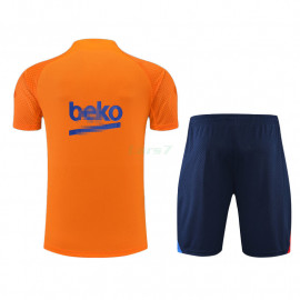 Camiseta de Entrenamiento Barcelona 2022/2023 Kit Naranja Marca Azul 