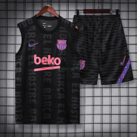 Camiseta de Entrenamiento Barcelona Sin Mangas 2022/2023 Kit Negro