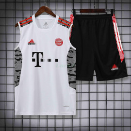 Camiseta de Entrenamiento Bayern Múnich Sin Mangas 2022/2023 Kit Blanco