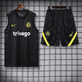 Camiseta de Entrenamiento Chelsea Sin Mangas 2022/2023 Kit Negro