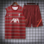 Camiseta de Entrenamiento Liverpool Sin Mangas 2022/2023 Kit Rojo/Naranja