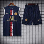 Camiseta de Entrenamiento PSG Sin Mangas 2022/2023 Kit Azul Marino Marca Oro 