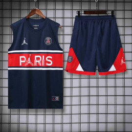 Camiseta de Entrenamiento PSG Sin Mangas 2022/2023 Kit Azul Marino/Rojo