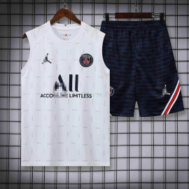 Camiseta de Entrenamiento PSG Sin Mangas 2022/2023 Kit Blanco