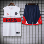 Camiseta de Entrenamiento PSG Sin Mangas 2022/2023 Kit Blanco/Rojo/Azul Marino