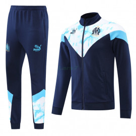 Chaqueta Olympique Marsella 2022/2023 Azul Oscuro/Blanco