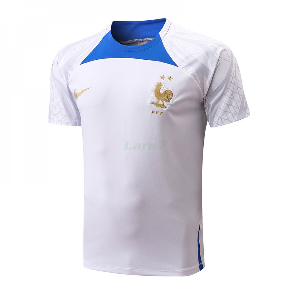 Camiseta de Entrenamiento Francia 2022 Blanco