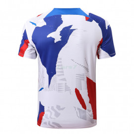 Camiseta de Entrenamiento Francia 2022 Blanco/Azul/Rojo