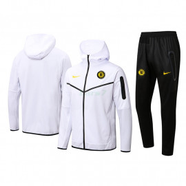 Chaqueta Chelsea 2022/2023 Con Capucha Blanco