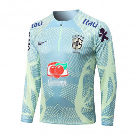 Sudadera de Entrenamiento Brasil 2022 Verde Claro