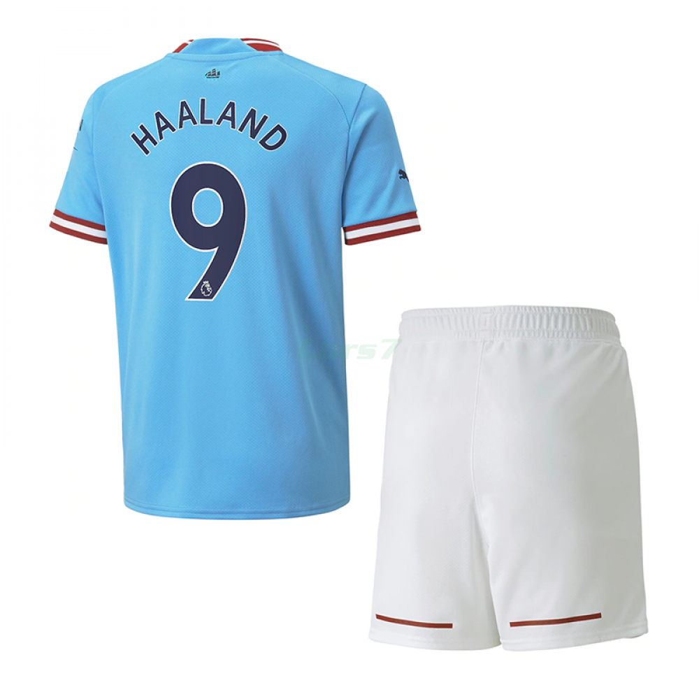 Camiseta Haaland 9 Manchester City 1ª Equipación 2022/2023 Niño Kit