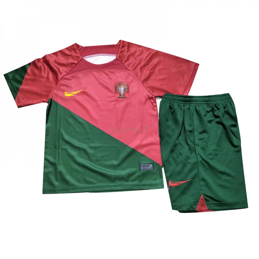 Camiseta Portugal 1ª Equipación 2022 Niño Kit