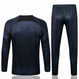 Sudadera de Entrenamiento Portugal 2022 Kit Negro/Azul