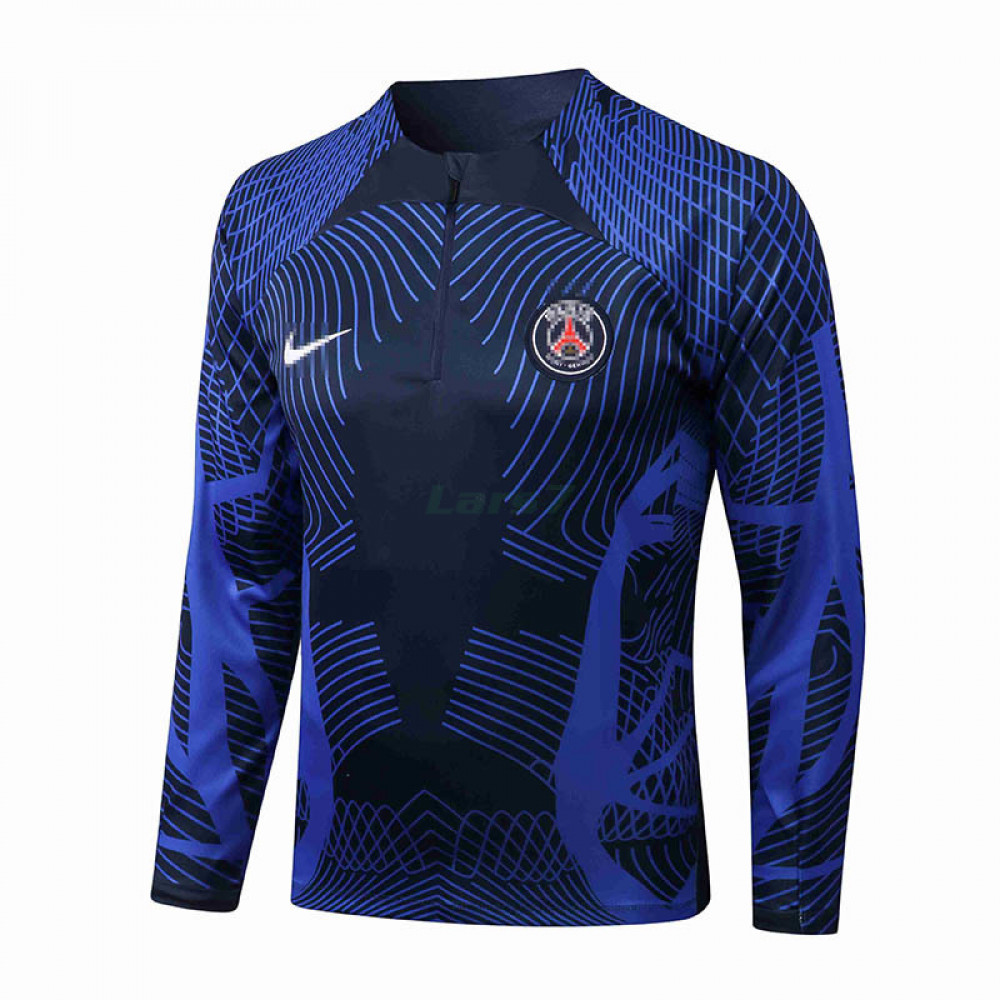 Sudadera De Entrenamiento PSG 2022/2023 Azul Marino/Azul