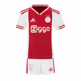 Camiseta Ajax de Ámsterdam 1ª Equipación 2022/2023 Niño Kit