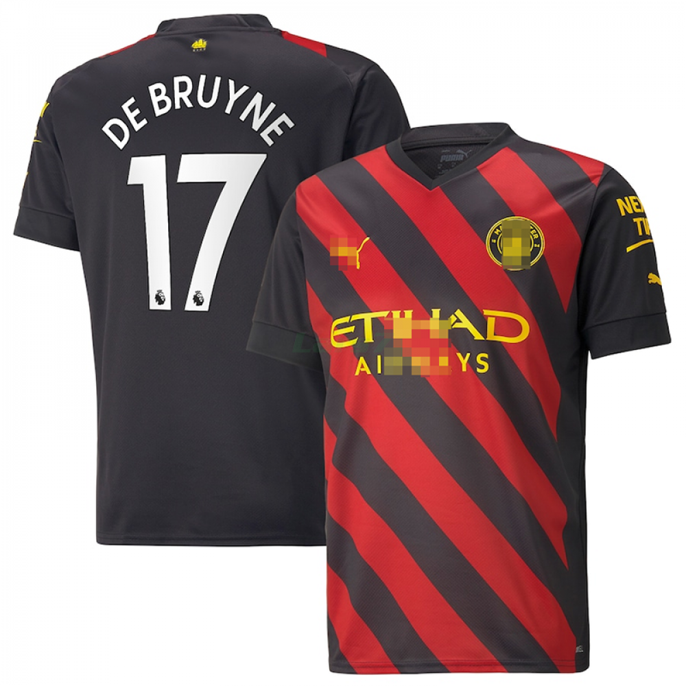 Camiseta DE BRUYNE 17 Manchester City 2ª Equipación 2022/2023