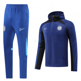 Cortavientos Chelsea FC 2022/2023 Con Capucha Kit Azul/Negro
