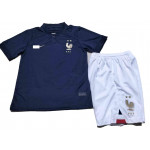 Camiseta Francia 1ª Equipación 2022 Mundial Niño Kit