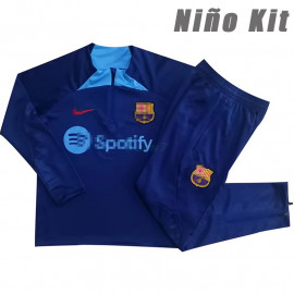 Sudadera De Entrenamiento Barcelona 2022/2023 Niño Kit Azul Real