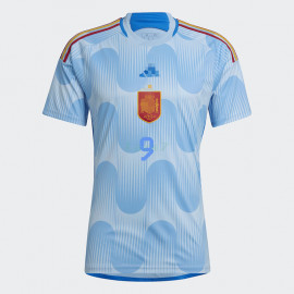 Camiseta España Segunda Equipación 2022 Niño Kit Mundial