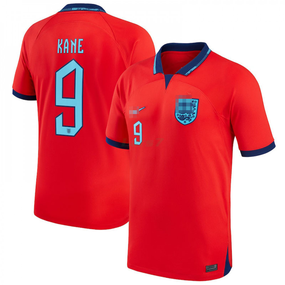 Camiseta Kane 9 Inglaterra 2ª Equipación 2022 Mundial