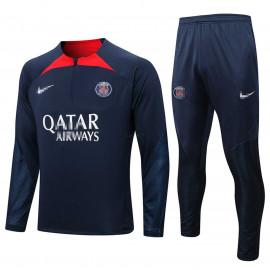 Sudadera De Entrenamiento PSG 2022/2023 Azul Marino/Rojo