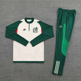 Sudadera De Entrenamiento México 2022 Kit Beige/Verde