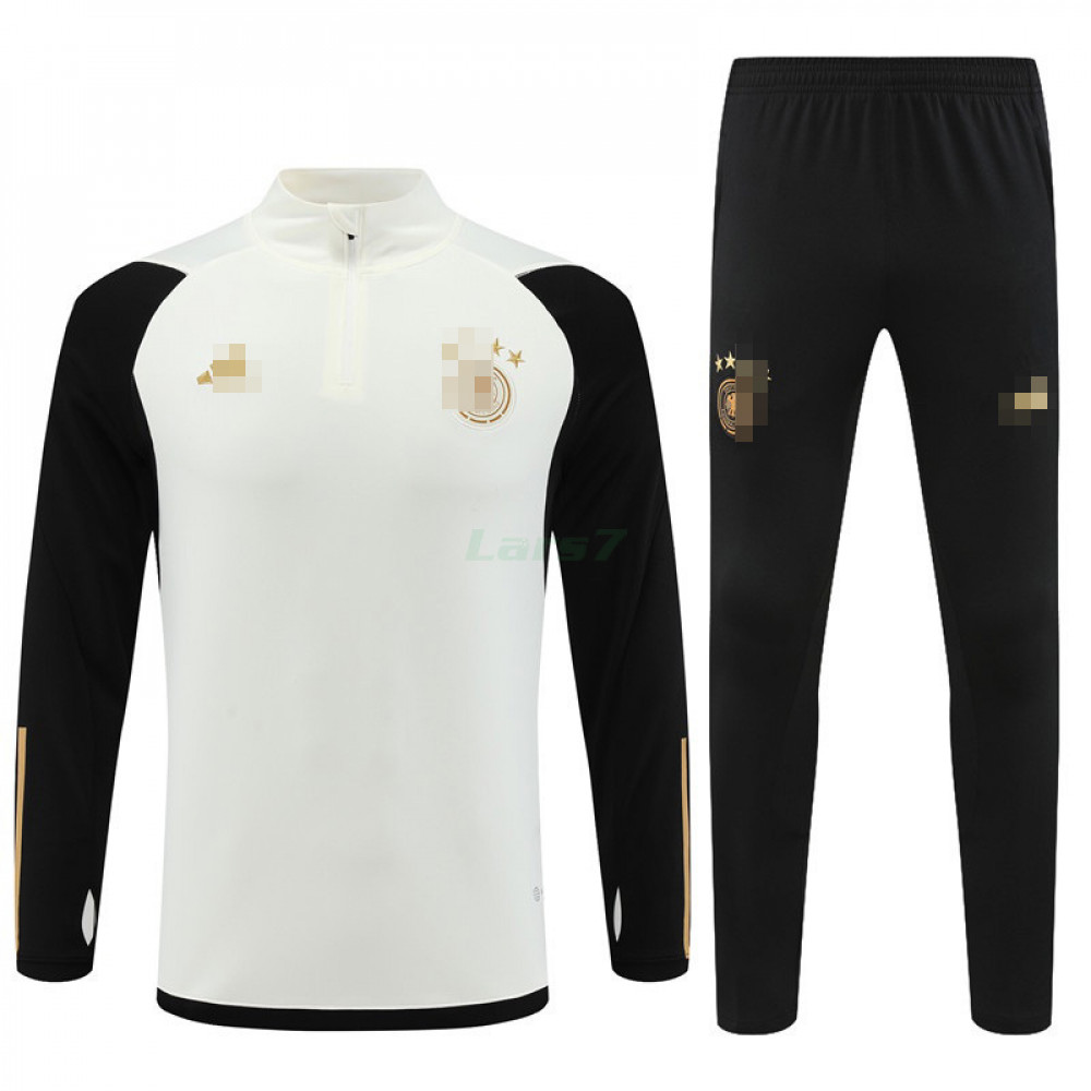 Sudadera De Entrenamiento Alemania 2022 Kit Blanco/Negro