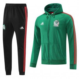 Chandal México 2022 Con Capucha Verde/Rojo