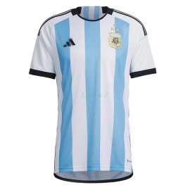 Camiseta Argentina 1ª Equipación 2022 3 Estrellas Campeones del Mundo