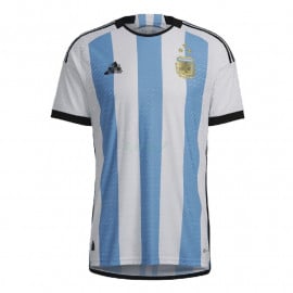 Camiseta Argentina 1ª Equipación 2022 3 Estrellas Campeones del Mundo (EDICIÓN JUGADOR)