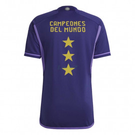 Camiseta Argentina 2ª Equipación 2022 3 Estrellas Campeones del Mundo