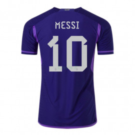 Camiseta Messi 10 Argentina 2ª Equipación 2022 Mundial 3 Estrellas (EDICIÓN JUGADOR)