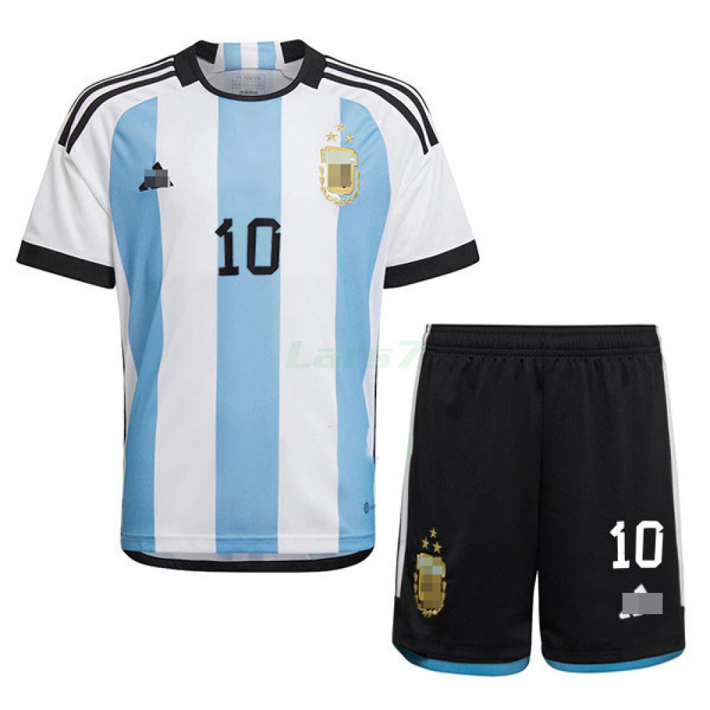 Set niño Messi Selección Argentina Campeón - Tu Camiseta