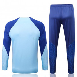 Sudadera De Entrenamiento Atlético de Madrid 2022/2023 Kit Azul Claro con Mangas Azules