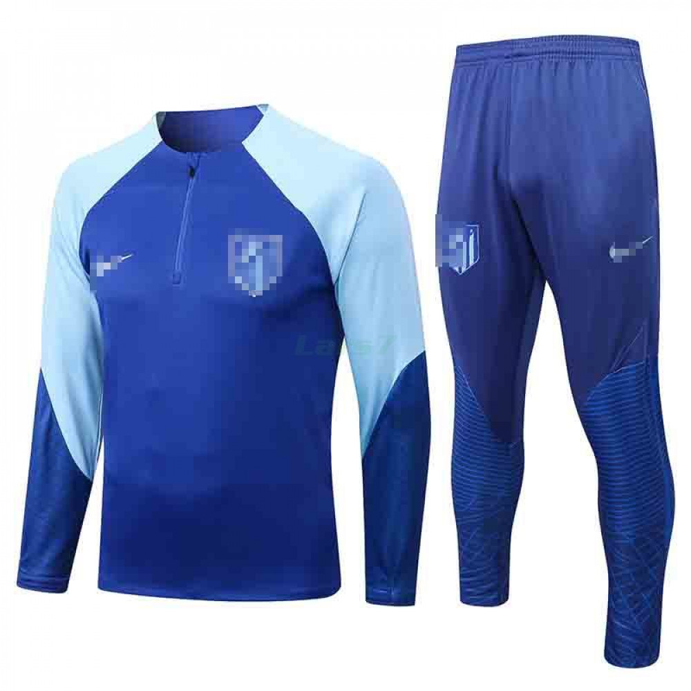 Sudadera De Entrenamiento Atlético de Madrid Kit Azul con - LARS7.COM