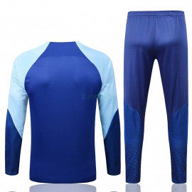 Sudadera De Entrenamiento Atlético de Madrid 2022/2023 Azul con Mangas Azul Claro