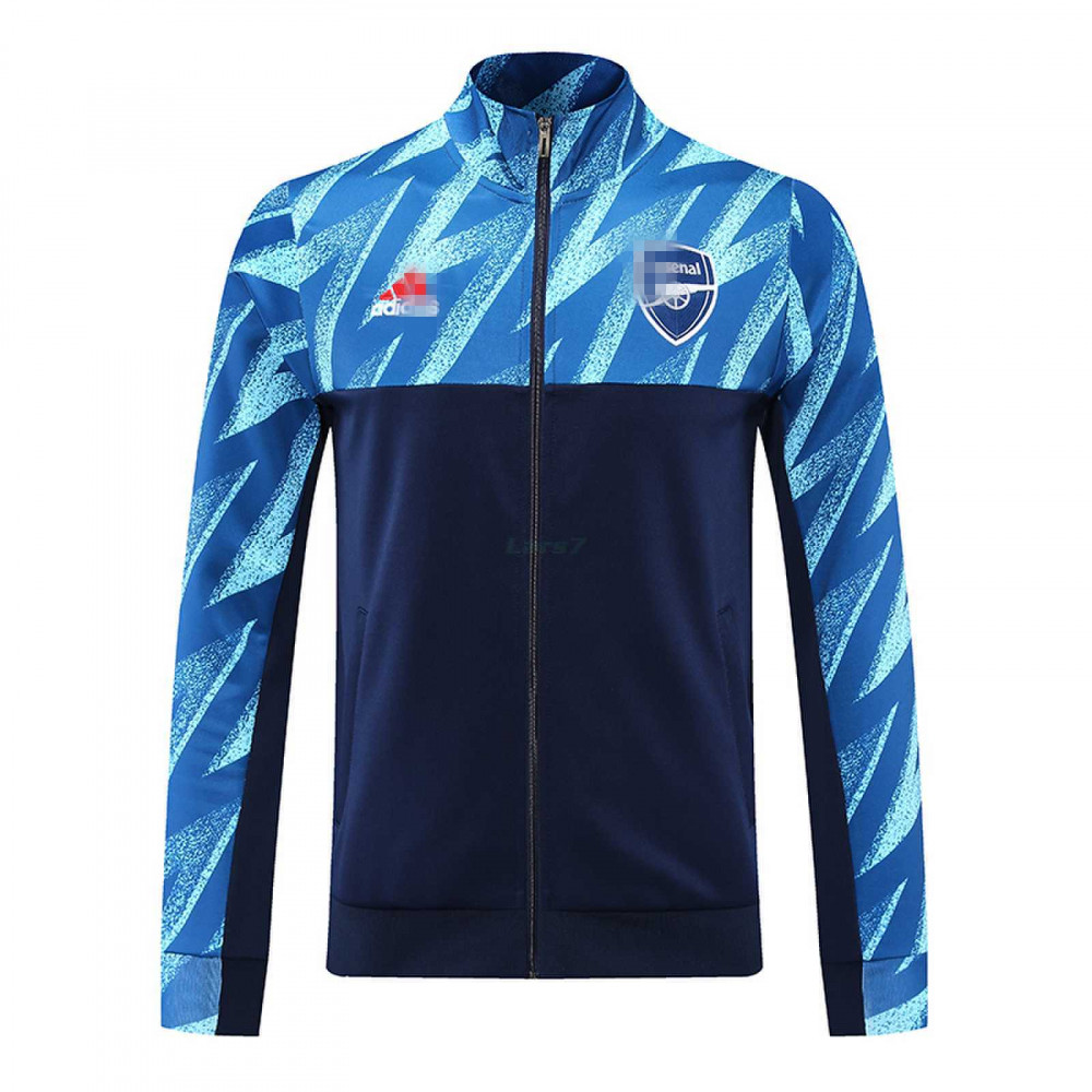 Chaqueta Arsenal 2021/2022 Cuello Alto Azul Marino/Azul