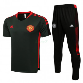 Camiseta de Entrenamiento Manchester United 2021/2022 Kit Verde Oscuro