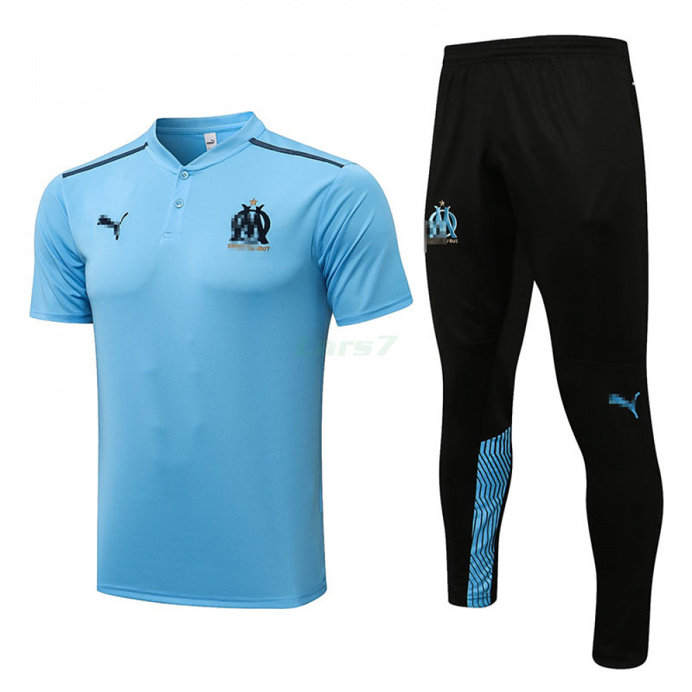 Polo Olympique Marsella 2021/2022 Kit Azul Claro