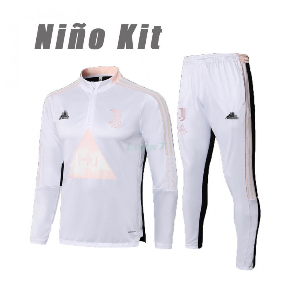 Sudadera de Entrenamiento Juventus 2021/2022 Niño Kit Blanco